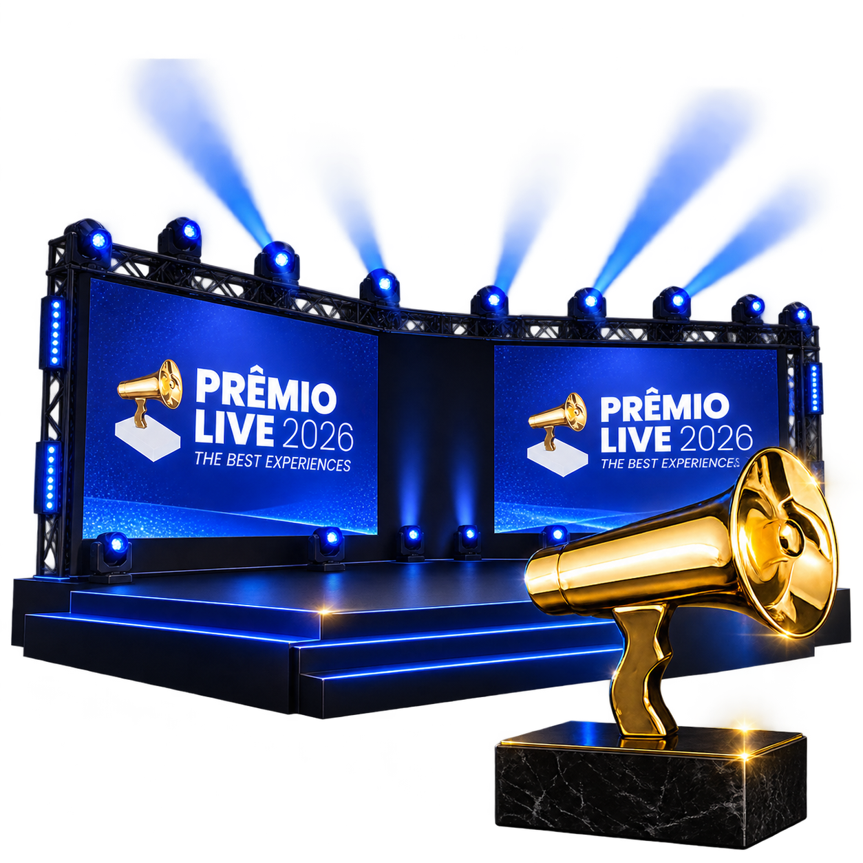 Composição visual do Prêmio Live